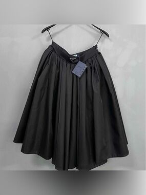 🚩steal Prada Black Full A-Line Pleated Skirt